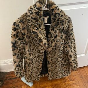 NWOT Leopard Print Mob-Wife Fur Coat